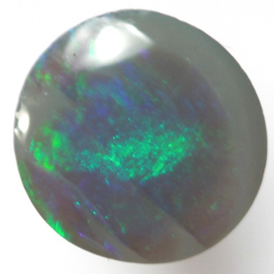 SOLID SEMI BLACK OPAL Bright sparkling turquoise green fire